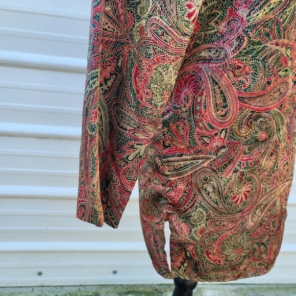 Victoria's Secret Paisley nightgown satin Sleep Shirt Size Small - Picture 2 of 11